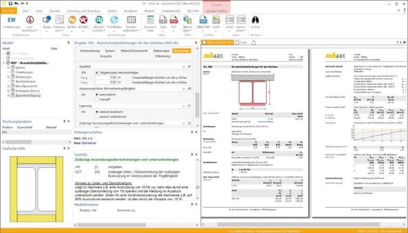 Modul S855.de – Die erste Statik-Software, die Brandschutz durch Feuerverzinken kann