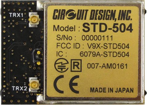 STD-504: Kompakter True-Diversity-Funktransceiver für Industrieanwendungen im 2,4-GHz-Band