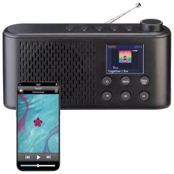 VR-Radio Mobiles Akku-Digitalradio mit DAB+/FM, Farbdisplay, Bluetooth 5.3, 6 Watt