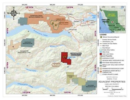 Eureka schließt Übernahme von Stairway Mining Corp. ab und sichert sich eine 100%-Beteiligung an dem polymetallischen Projekt Cabin Lake und dem Titan-Vanadium-Projekt Tyee