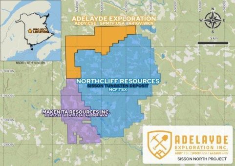 Adelayde Exploration beauftragt Geologieunternehmen mit der Durchführung eines Arbeitsprogramms auf dem Wolframprojekt Sisson North direkt angrenzend an Northcliff Resources Ltd.