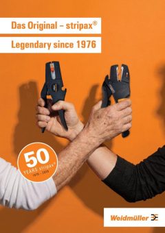 Weidmüller stripax® – Präzises Abisolieren seit 1976. Das Original feiert 50 Jahre. Legendar