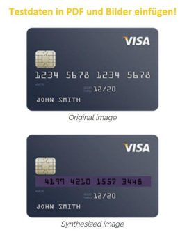 ❌ Test Data in PDF + Bilder ❌ Generierung oder Erstellung sicherer Testdaten für unstrukturierte Datenquellen ❗