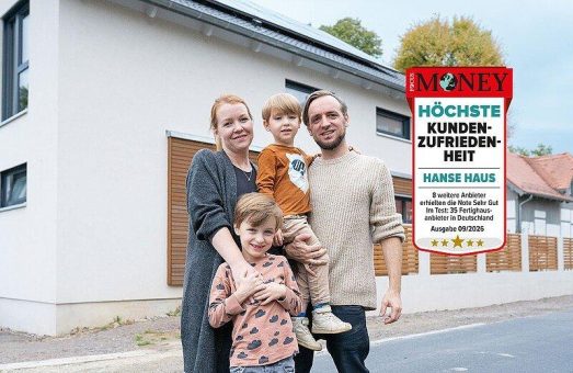Hanse Haus erneut mit „Höchster Kundenzufriedenheit“ ausgezeichnet