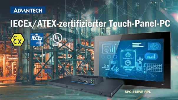 High-Performance im Ex-Bereich: Neuer Touch Panel PC SPC-618WE für Zone 2/22