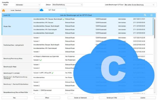 ALF-OPTIFI Baufinanzierung bietet flexibles Arbeiten mit eigener Cloud