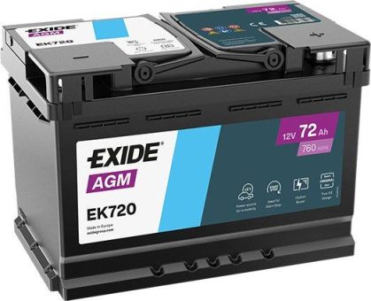 Neueste 12V AGM-Batteriegeneration von Exide in OEM-Qualität für den Automotive Aftermarket
