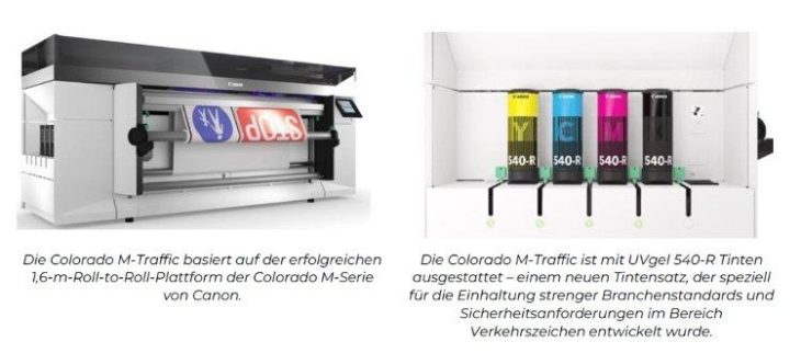 Canon stellt Colorado M-Traffic für die Produktion regulierter Verkehrszeichen vor