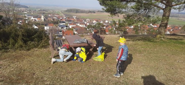 Abfallsammelaktionen mit Erlebnisfaktor im UNESCO Global Geopark Ries