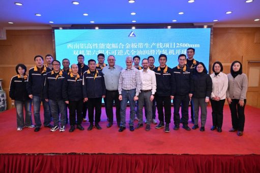 Chinalco bekräftigt Vertrauen in die Aluminium-Walztechnologie der SMS group durch Folgeauftrag für Tandem-Kaltwalzwerk