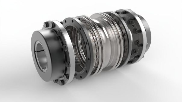 Dreiteilige Metallbalgkupplung bewegt Großes