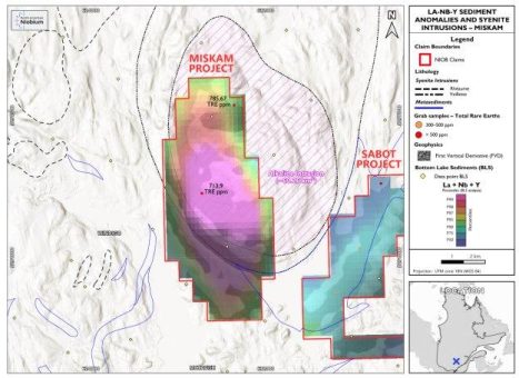 North American Niobium erweitert seine Niob- und Seltenerdmetall-Liegenschaften in Québec