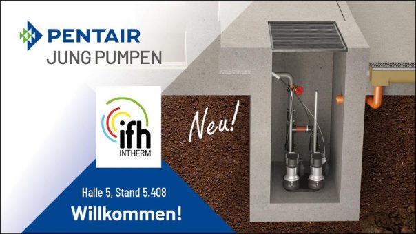 Pentair Jung Pumpen auf der IFH/Intherm in Nürnberg