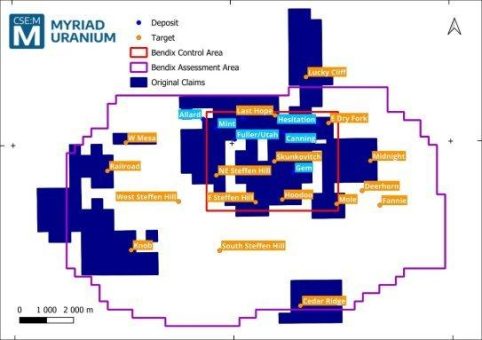 Myriad Uranium verdoppelt seine Landposition im Uranprojekt Copper Mountain