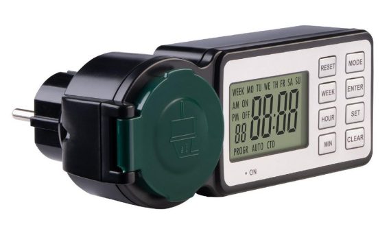 revolt Digitale Outdoor-Zeitschaltuhr, programmierbare Zeiten, minutengenau