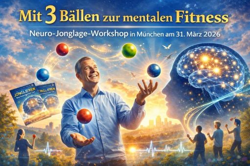 Workshop „Neuro-Jonglage“: Wie 3 Bälle das Gehirn in Schwung bringen – am 31. März in München