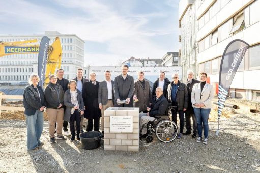 Unfallkasse NRW und Goldbeck legen Grundstein für ein neues Verwaltungsgebäude in Münster