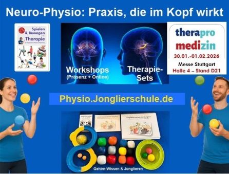 Live in Stuttgart vom 30.1.-1.2.2026: Gehirn-Wissen & Jonglieren für die Praxis auf der MEDIZIN-THERAPRO 2026