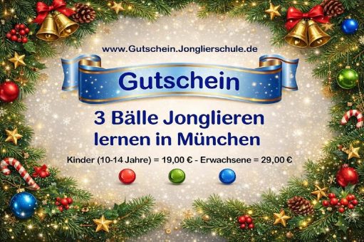 Ein Geschenk, das bewegt: Gutschein für Anfänger-Jonglierkurs München