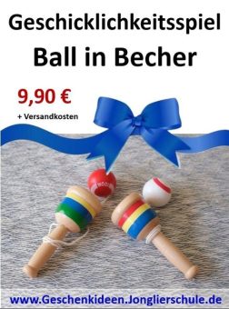 Geschenkidee: Holz-Fangball – Geschicklichkeitsspiel für nur 9,90 €
