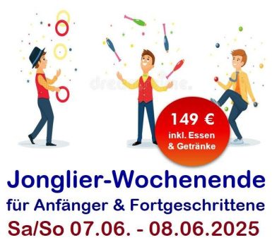 Hut ab, Keule hoch: Jonglier-Wochenende am 7.6./8.6. in München bringt alle ins Schwingen