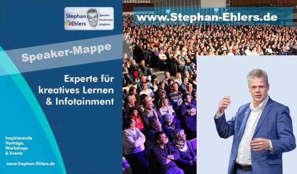 Vortragsredner und Jongleur Stephan Ehlers bietet Inspiration und Unterhaltung