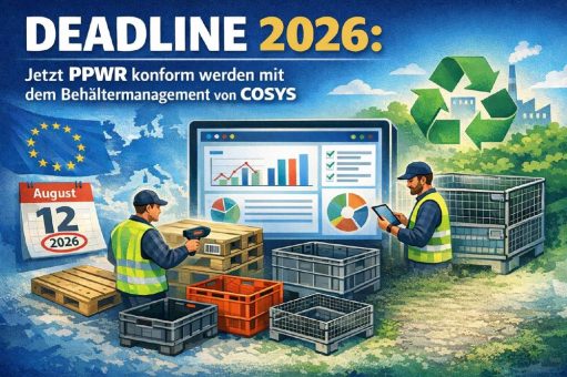 Deadline 2026: Jetzt PPWR konform werden mit dem Behältermanagement von COSYS