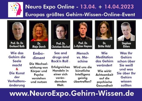 Großes Online-LIVE-Event für alle Gehirn-Wissen-Interessierte am 13. und 14. April 2023