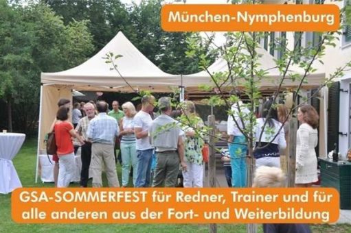 Das Sommerfest der GSA-Regionalgruppe München am Dienstag, 10. August ab 18 Uhr
