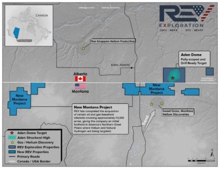 REV schließt die Übernahme der Helium-Liegenschaften in Montana ab