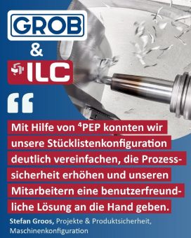 GROB-WERKE – Stücklistenkonfiguration mit Hilfe von ⁴PEP
