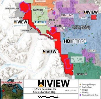 Hi-View ändert die Explorationsgenehmigung und schließt Porphyr-Ziele mit hoher Priorität mit ein