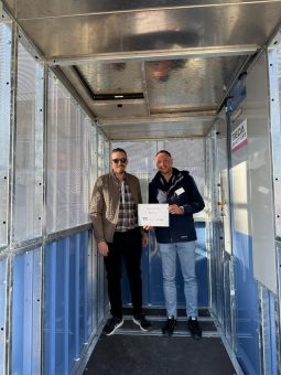 Der erste GEDA SHAFT LIFT geht nach Dänemark