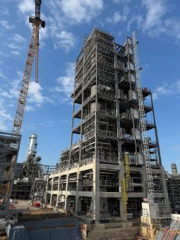 Meilenstein auf der BODU-Baustelle: Abgeschlossener Stahlbau macht Zukunftspotenzial sichtbar