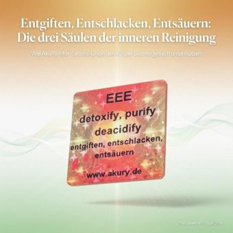 Entgiften, Entschlacken, Entsäuern: Die drei Säulen der inneren Reinigung
