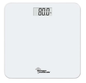 newgen medicals Sprechende Personenwaage, bis 250 kg, mit Sprachausgabe in 5 Sprachen