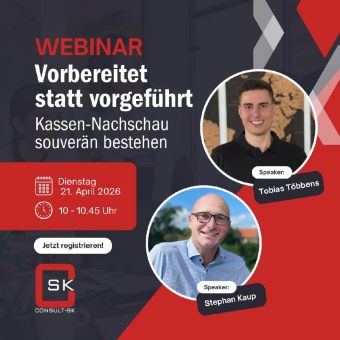 Kassendaten unter Kontrolle, wenn es darauf ankommt