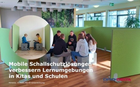 Mobile Schallschutzlösungen verbessern Lernumgebungen in Kitas und Schulen