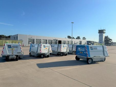 Baden-Airpark investiert in batteriebetriebene Bodenstromgeräte