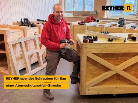 REYHER spendet Schrauben für Atemschutznotfall-Strecke der Feuerwehr Hamburg