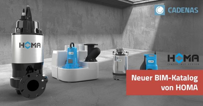 3D-CAD-Katalog von HOMA: Über 220 Artikel aus dem Bereich Gebäudetechnik verfügbar
