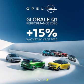 Opel steigert weltweite Verkäufe im Auftaktquartal 2026 – zweistelliges Plus in Europa