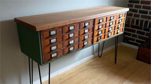 Upcycling Möbel: Alten Werkzeugschrank zur Kommode selber machen