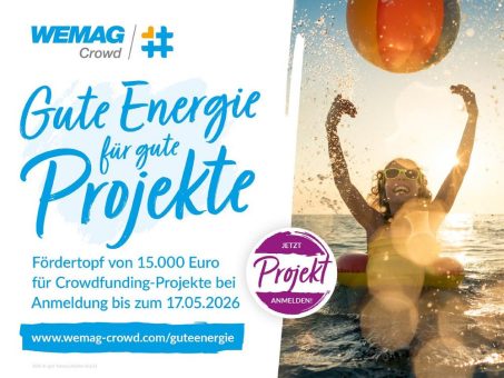 Aktion „Gute Energie für gute Projekte“ startet auf der WEMAG-Crowd