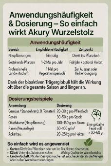 Wurzelstolz: Mineralische Bodenverbesserung mit bioenergetischer Informationskomponente