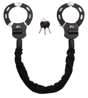 AGT E-Scooter-Handschellenschloss mit 3 Schlüsseln und 92 cm Gesamtlänge