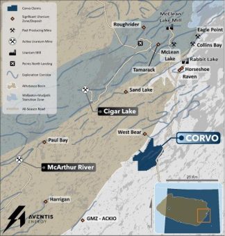 Aventis Energy stößt in mehreren Bohrlöchern auf dem Uranprojekt Corvo auf anomale Radioaktivität und schließt das erste Bohrprogramm ab