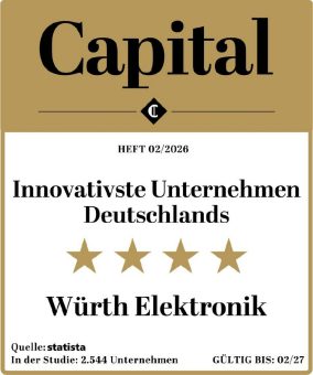 Würth Elektronik auch 2026 unter Deutschlands Besten