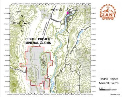 Giant Mining Corp. schließt Optionsvereinbarung zum Erwerb einer Beteiligung von bis zu 100 % am Konzessionsgebiet Redhill in British Columbia ab