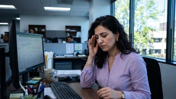 Frühjahrsmüdigkeit im Büro: Mehr Tageslicht draußen verbessert nicht die schlechten Lichtbedingungen am Arbeitsplatz